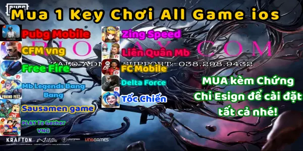 1 KEY CHƠI ALL GAME IOS