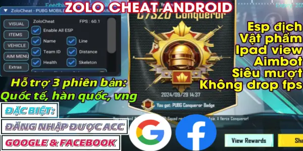 [<b> ANDROID </b>] HACK PUBG ZOLO CHEAT HUYỂN THOẠI 32/64BIT </br> <h4>[<b>GÓI VIP VUA</b>: BẤM VÀO ĐỂ CÀI QUA LINK TRỰC TIẾP Ở NHÓM ZALO]</h4>